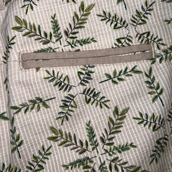 Anthropologie Cartonnier Charlie Trouser Pants Cropped Fern Print Size 2 - Picture 9 of 10